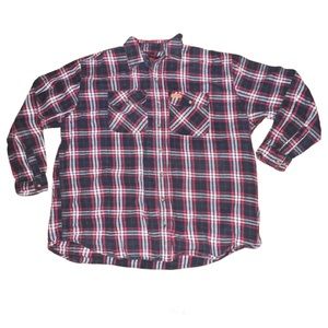 3XL Tall flannel red
